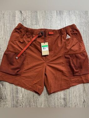 Nike ACG Terracotta Trail Shorts Utility Mesh Belted Men’s XL NWT $135